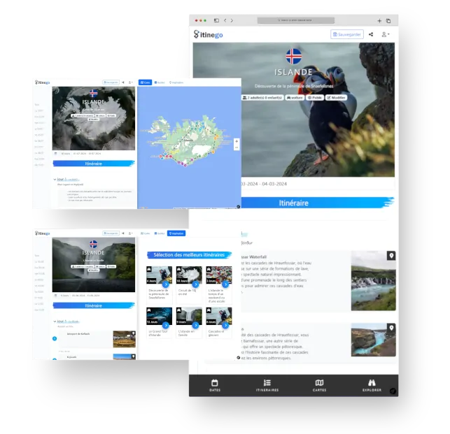 Travel planning interface