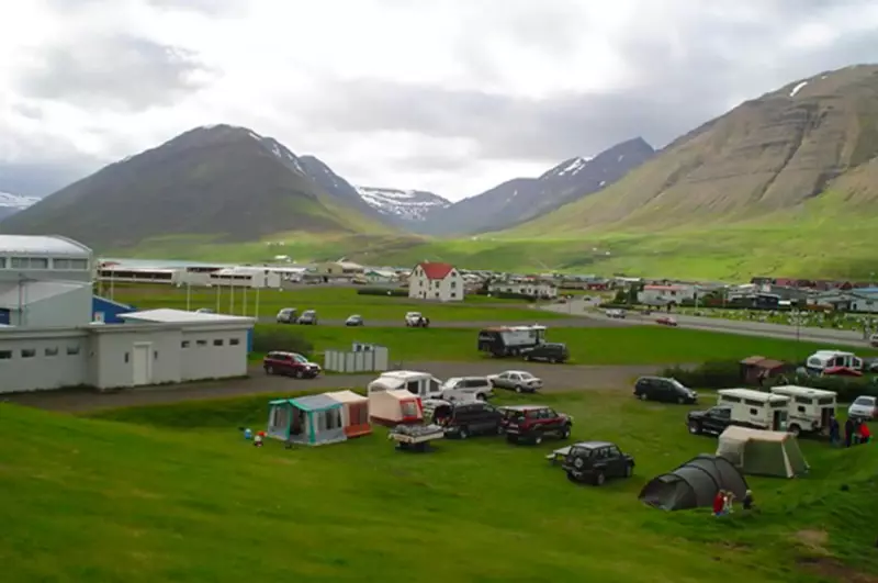 A campsite in Iceland