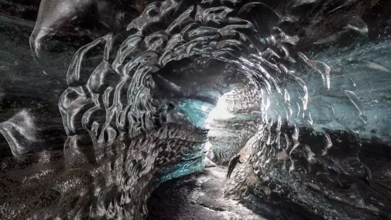 Katla volcano cave